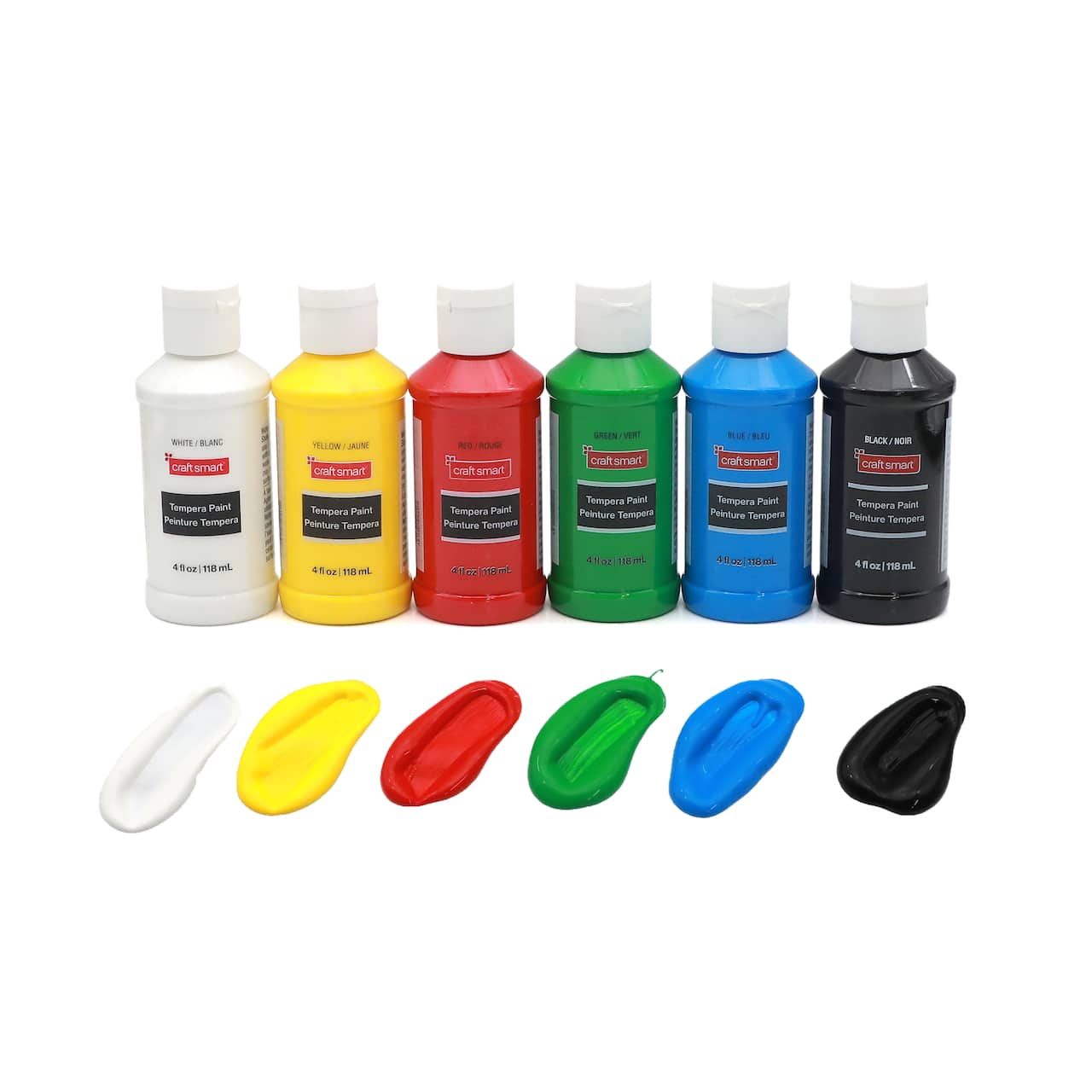 6 Colour Primary Tempera Paints Set by Craft Smart®